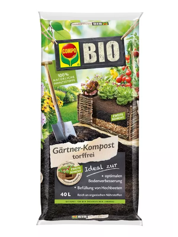 COMPO BIO GärtnerKompost, 40 Liter Müller Blumen & Garten