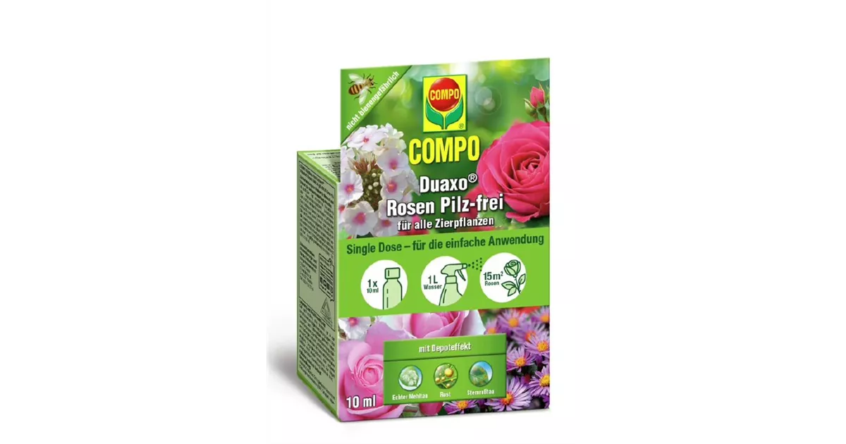 COMPO Duaxo Rosen Pilzfrei für alle Zierpflanzen, In verschiedenen