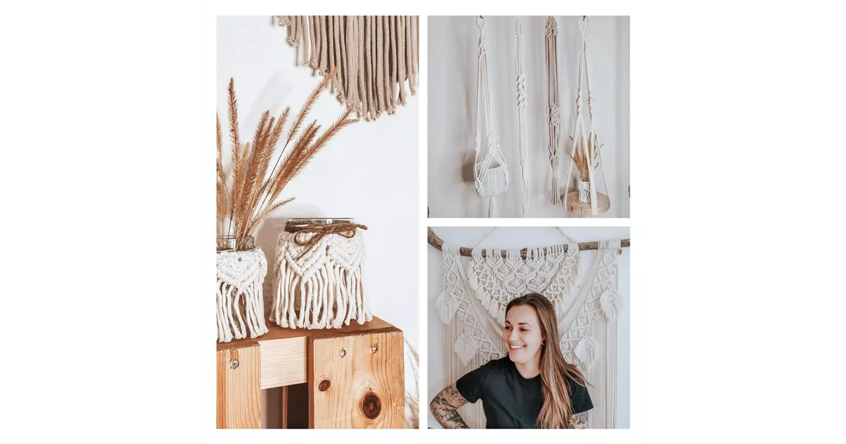 DIY Makramee Müller Blumen & Garten