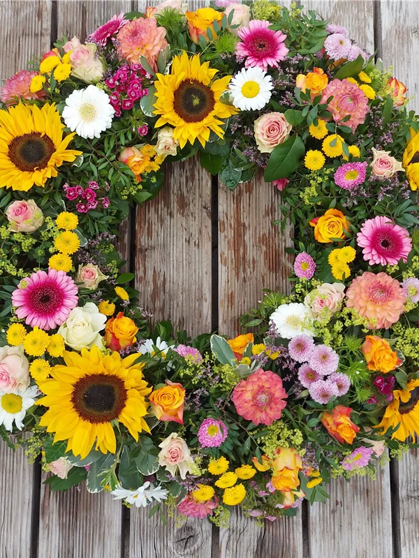 mit Sonnenblumen