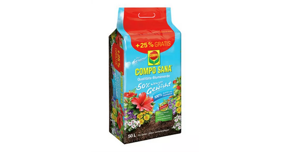 COMPO SANA Blumenerde ca. 50% weniger Gewicht, In verschiedenen Gren  erhltlich! - Mller Blumen & Garten