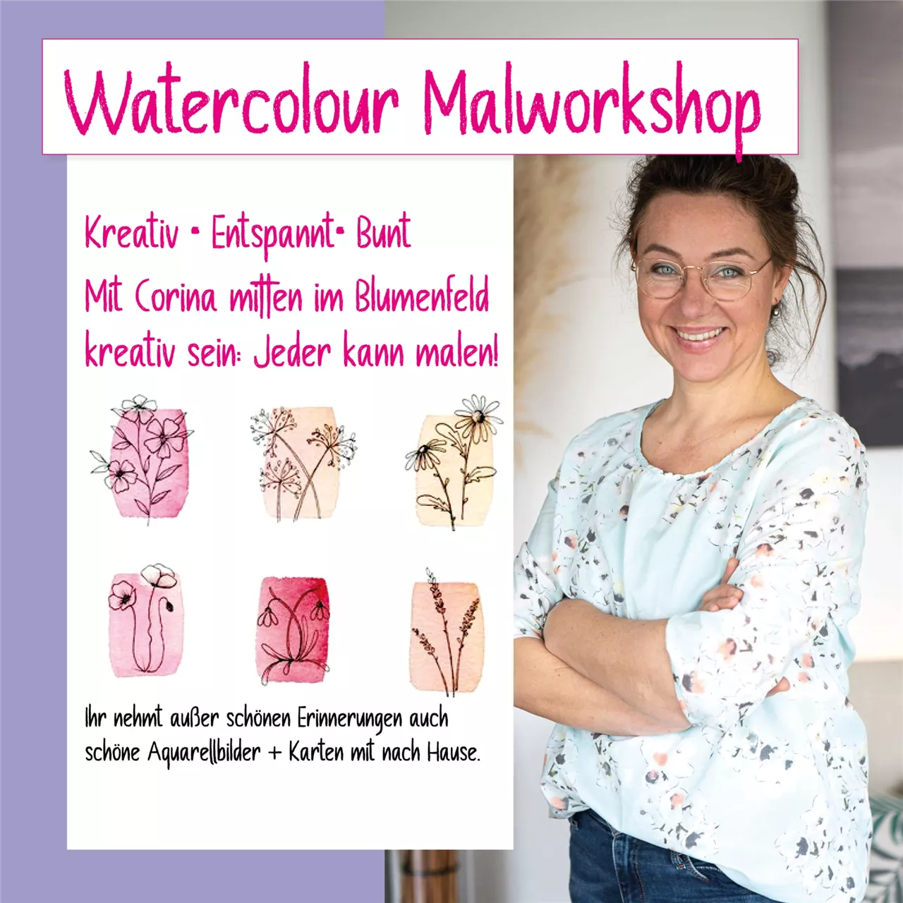 DIY Kreativ Workshop "Watercolour"